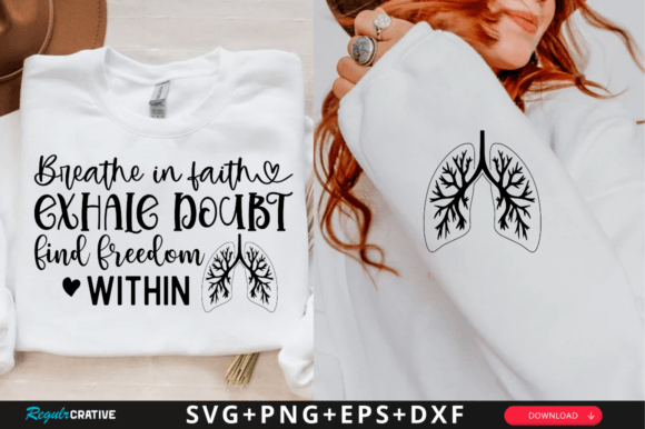 Breathe in Faith Exhale Doubt SVG Graphics