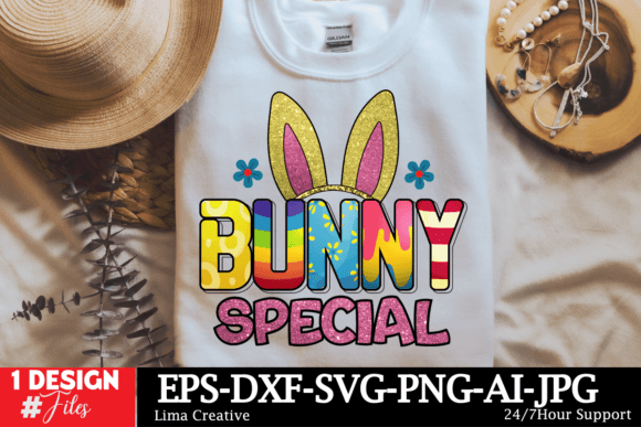 Bunny Special Easter Sublimation Designs: Graphics & T-Shirt Designs