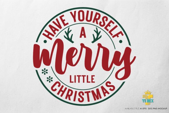 Christmas Badge T-shirt Design Graphics