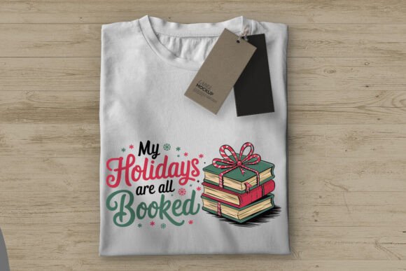Funny Christmas Book PNG: Graphics for T-Shirt Designs & Content