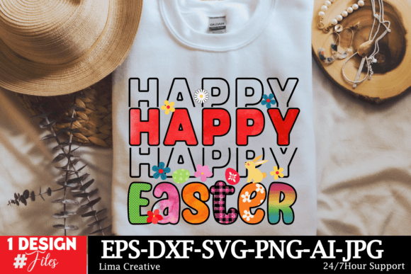 Happy Easter Graphics & T-Shirt Designs