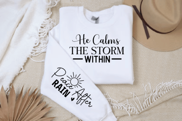 He Calms the Storm Within Sleeve SVG Graphics