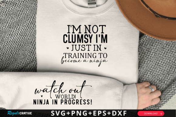 I’m Not Clumsy, I’m Just in Bible SVG — Graphics & T-Shirt Designs