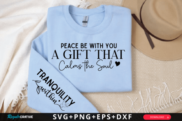Peace Be with You SVG: Graphics for Calm T-Shirt Designs